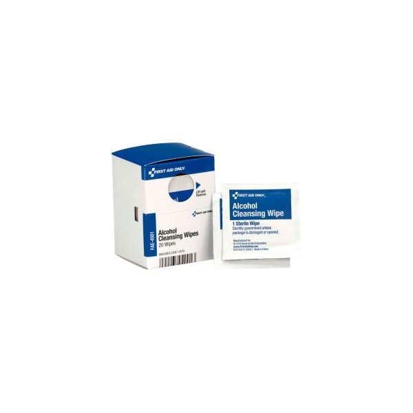 Acme United First Aid Only FAE-4001-001 SmartCompliance Refill Alcohol Wipes, 20/Box FAE-4001-001 - main
